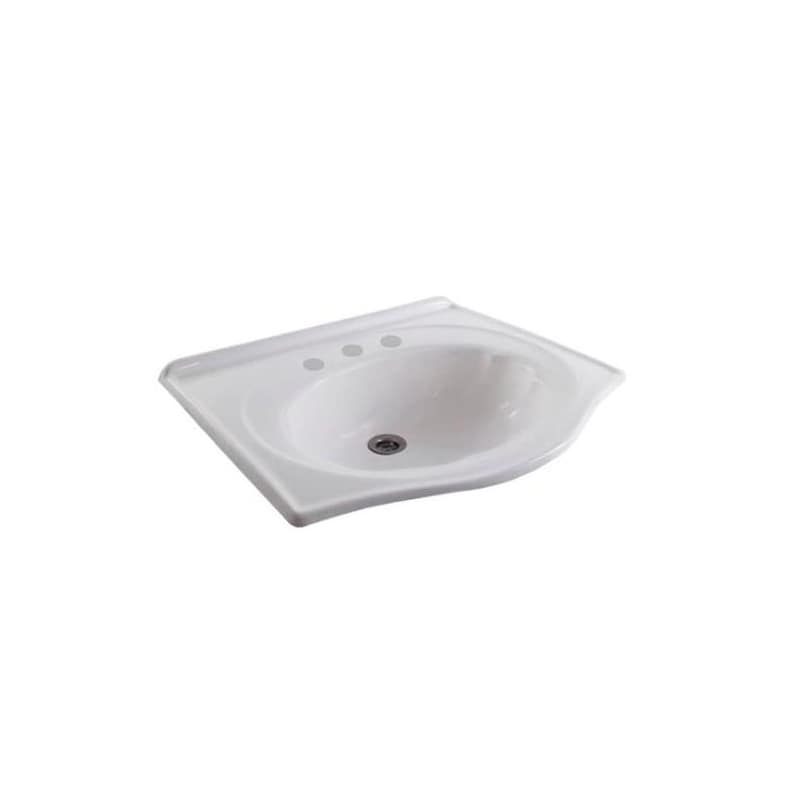 Mesada Sola 50 Cm 3 Agujeros Acrilico