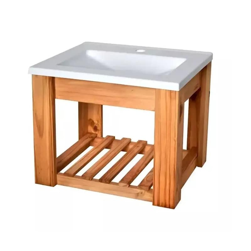 Vanitory Colgar Pino 50Cm Con Bacha 1 Agujero