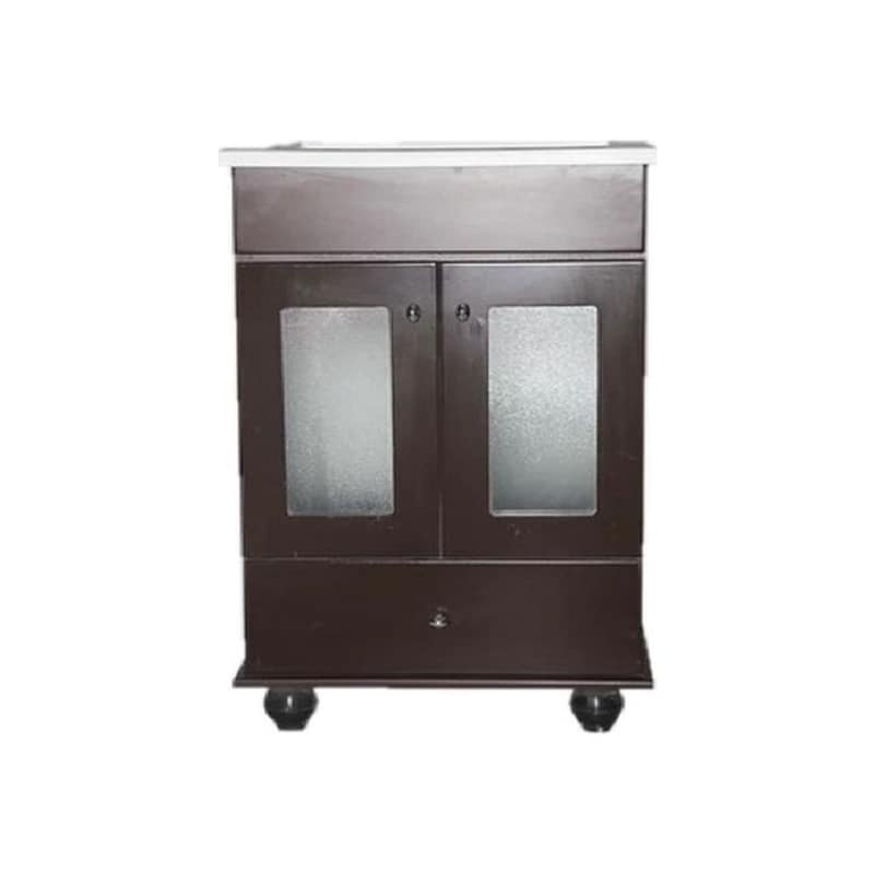 Vanitory Maral 2 Puertas 60Cm Wengue Sin Mesada