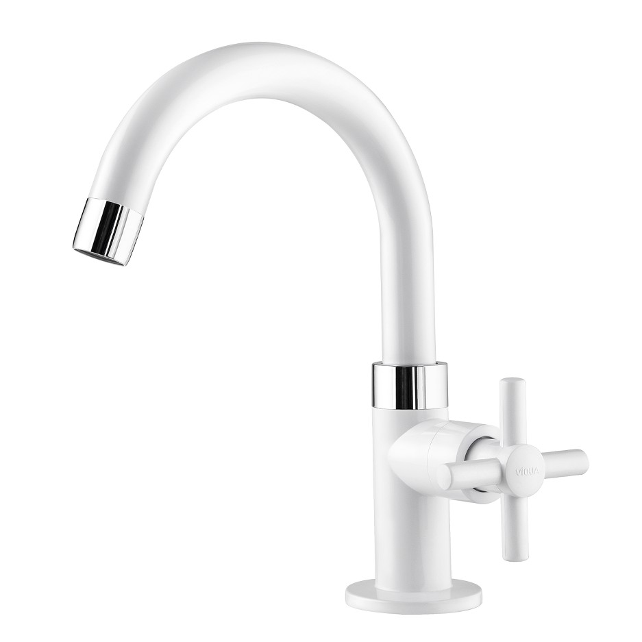 Canilla Individual Lavatorio Fienza Blanco 1170003 Viqua