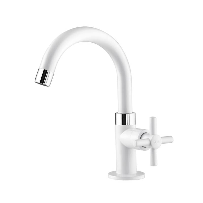 Canilla Individual Lavatorio Fienza Blanco 1170003 Viqua