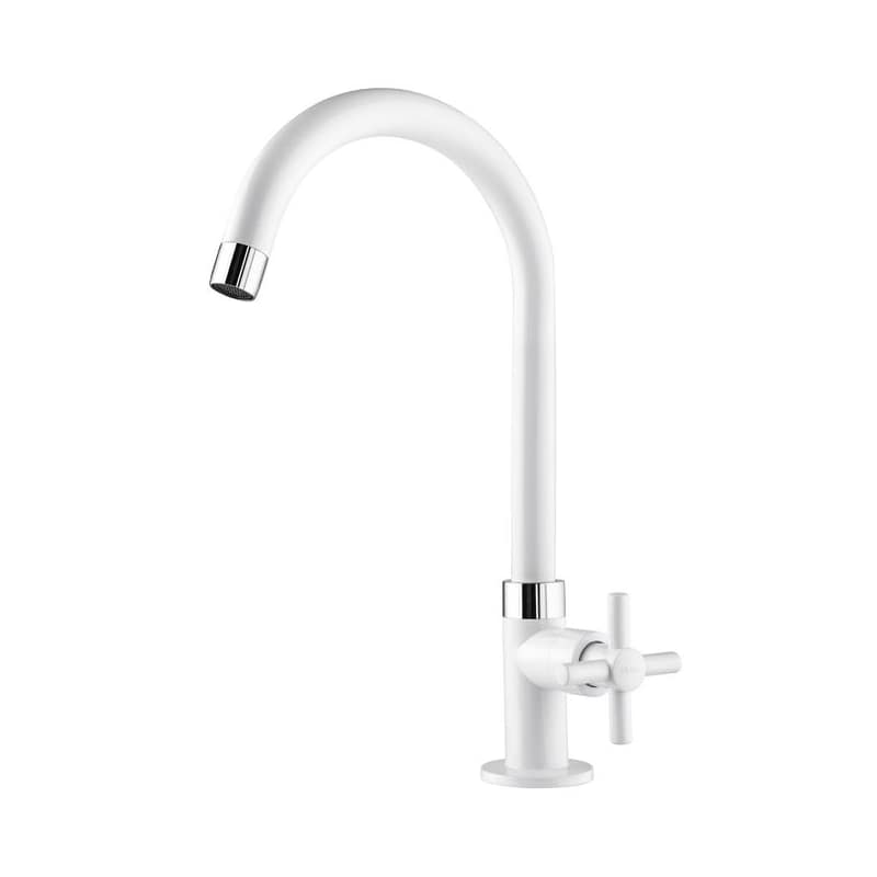 Canilla Cocina Mesada Fienza Blanco 1170013 Viqua