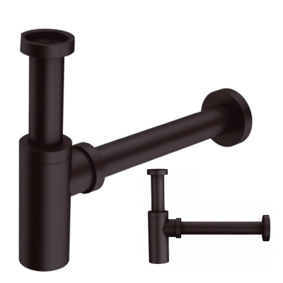 Sifon Extensible Negro Lavatorio 1618 Ideal