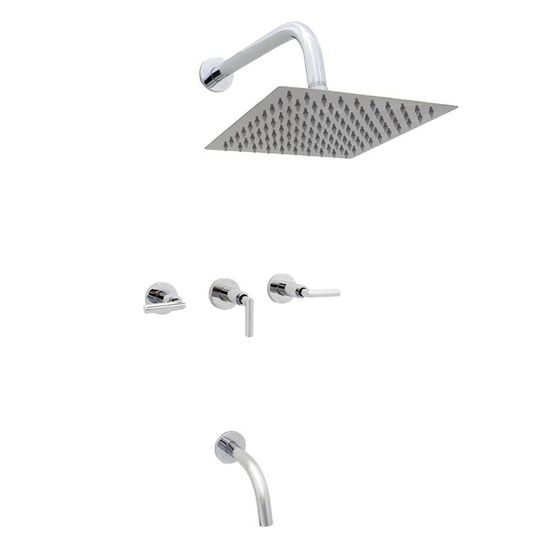 Griferia Ducha Lamy Lever Ducha Embutir Con Transferencia Aqualaf
