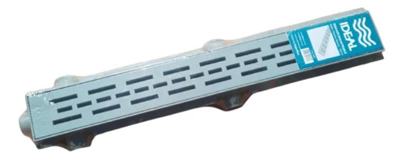 Desague Encastrable Con Reja Abs Gris 60 Cm Ideal