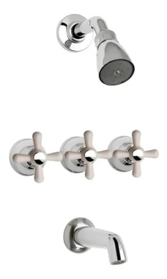 Ares Ducha Embutir Con Transferencia Blanco Peirano 434