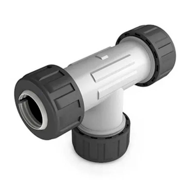 Acople Compresion Tee Con Traba Mecanica 1/2 Duke