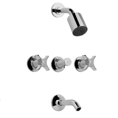 Petalo Ducha Embutir Con Transferencia S Cromo 0103/M3P-Cr Fv