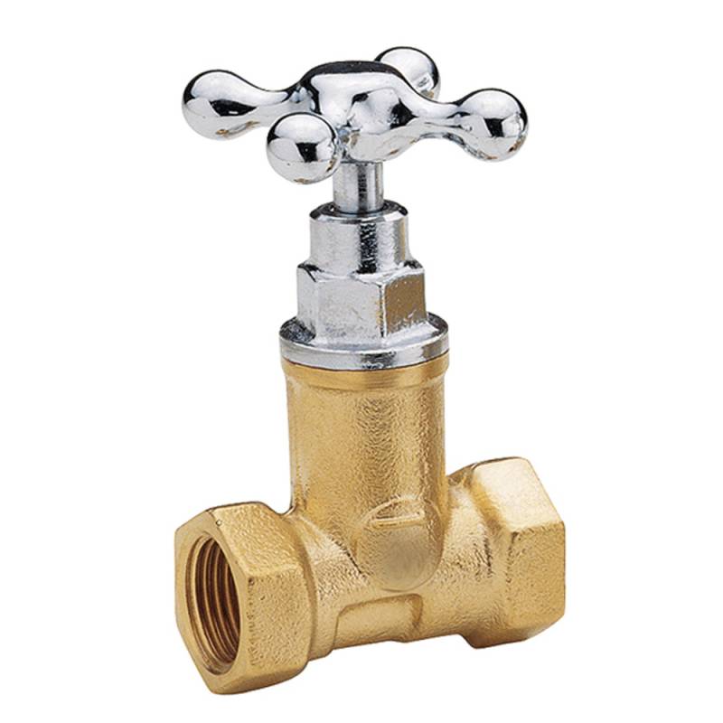 Llave Paso Hierro Cromada 1/2 Grifar