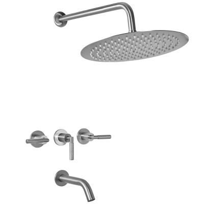 Beat Niquel Ducha Embutir Con Transferencia 80-201 Peirano