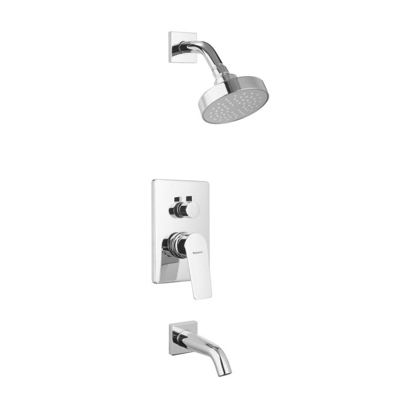 Rio Ducha Embutir Con Transferencia Monocomando Cromo 80-176 Peirano