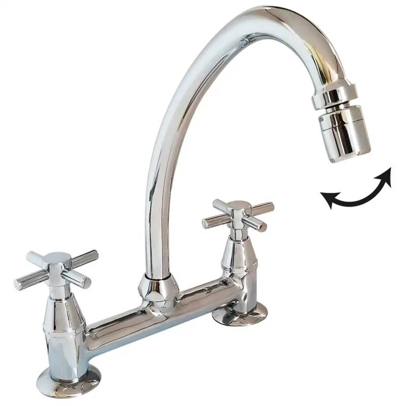 Aruma Cruz Cocina Mesada Cromo Aqualaf