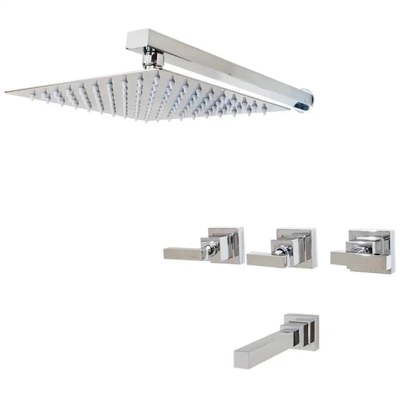 Blocke Lever Ducha Embutir Con Transferencia Aqualaf