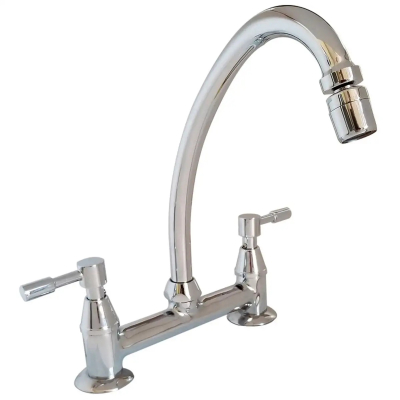 Aruma Lever Cocina Mesada Cromo Aqualaf