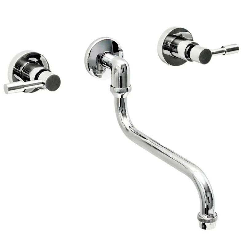 Aruma Lever Cocina Pared Embutir Pico Bajo Aqualaf