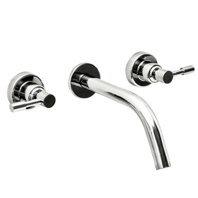 Aruma Lever Lavatorio Pared Cromo Aqualaf