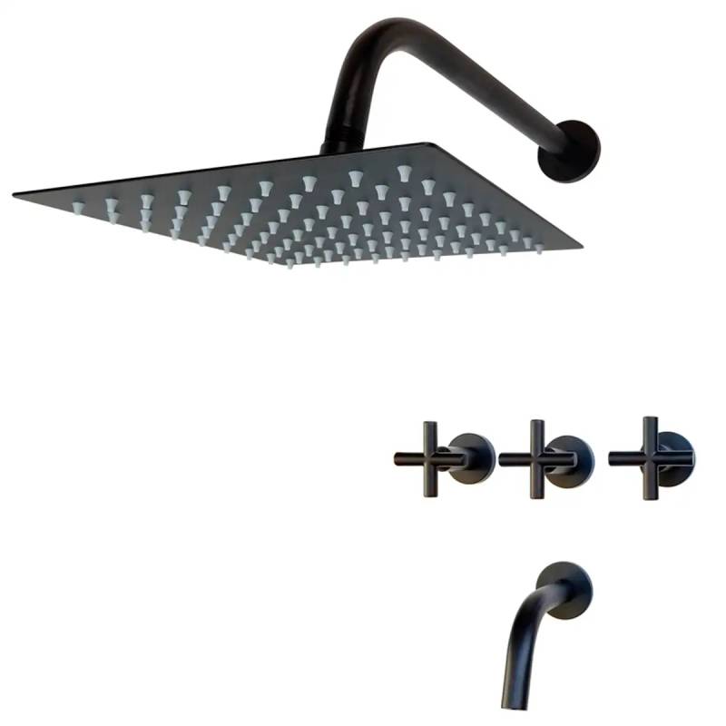 Lamy Black Ducha Embutir Con Transferencia Sf Aqualaf