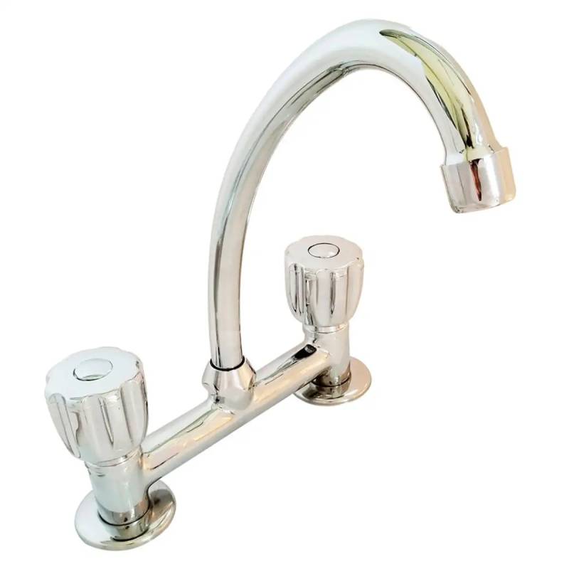 6000 Cocina Mesada Cromo Aqualaf