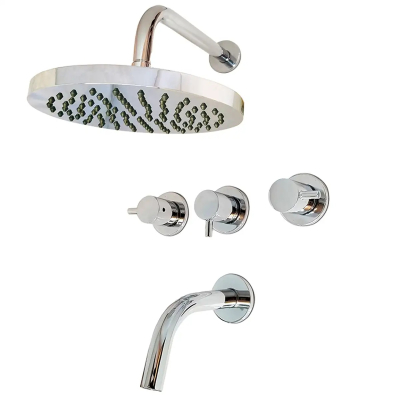 Cuyen Ducha Embutir Con Transferencia Cromo Aqualaf