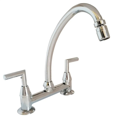 Aukan Lever Cocina Mesada Cromo Aqualaf