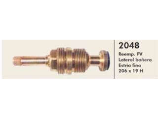 Lateral Bañera Estria Fina 2048 Cabezales