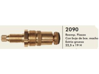 Con Buje Bronce Macho Lavatorio Y Bidet 2090 Cabezales