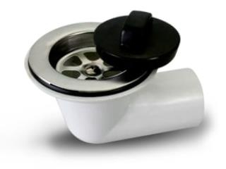 Sopapa Plast.a Codo C/Rej.met. Duke