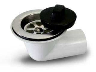 Sopapa Plast.a Codo C/Rej.met. Duke