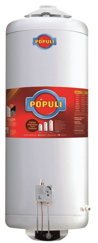 Termotanque Populi 100 Carga Superior Gas Ecotermo