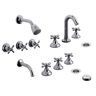 Kit De Griferia Baño Newport Plus 0900.03/B2P Fv