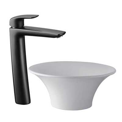 Epuyen Monocomando Lavatorio Alto Negro 0181.02/L2Ng Fv