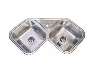 Bacha Esquinera Axa D78*A 78X18 Johnson Acero