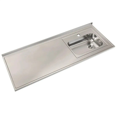 Mesada 1.60 C/Bacha Zz52 Derecha Johnson Acero