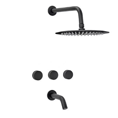 Fabric Ducha Embutir Con Transferencia Black 80-100N Peirano