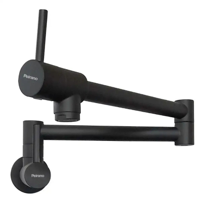 Marbella Black Monocomando Rebatible Cocina Pared 52-121N Peirano