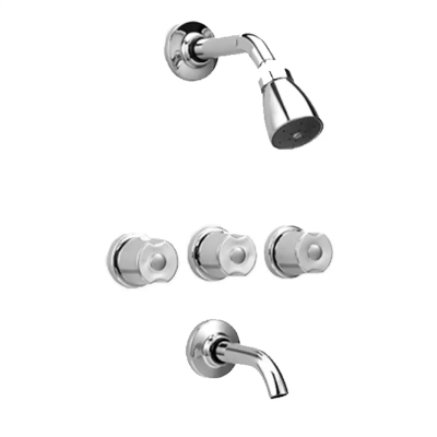 Malba Ducha Embutir Con Transferencia Cromo 80-058 Peirano