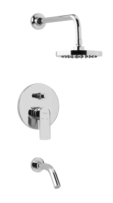 Vera Monocomando Ducha Embutir Con Transferencia 80-180 Peirano