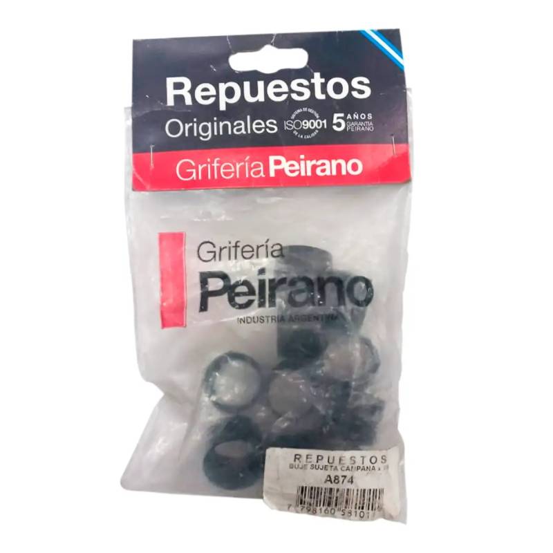 Repuesto Buje Sujecion Campana Baño Negro A874 Peirano