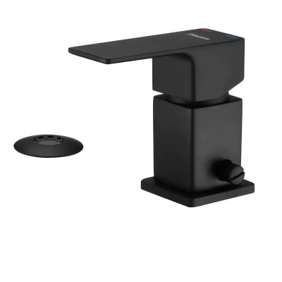 Arq Monocomando Bidet C/Trans Negro 10404Ne Piazza