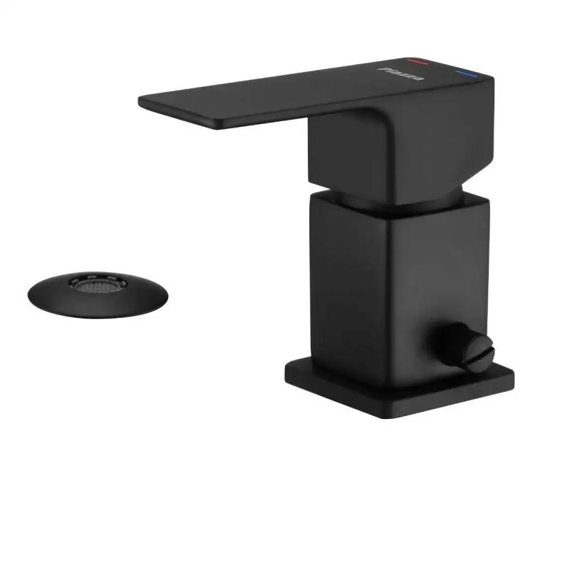 Arq Monocomando Bidet C/Trans Negro 10404Ne Piazza