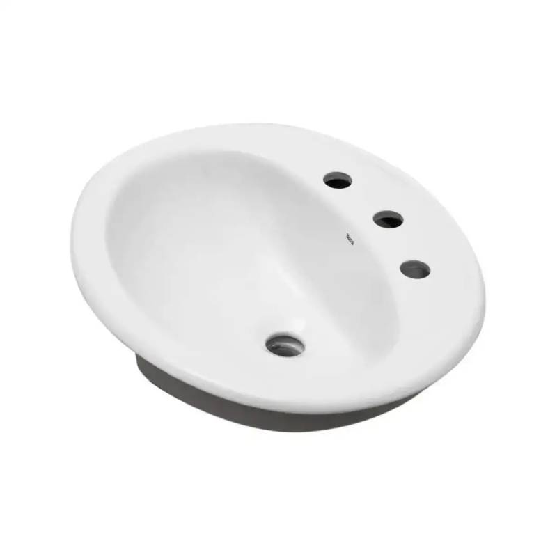 Bacha Capri 51.5X43.5 Blanco 3 Agujeros Roca