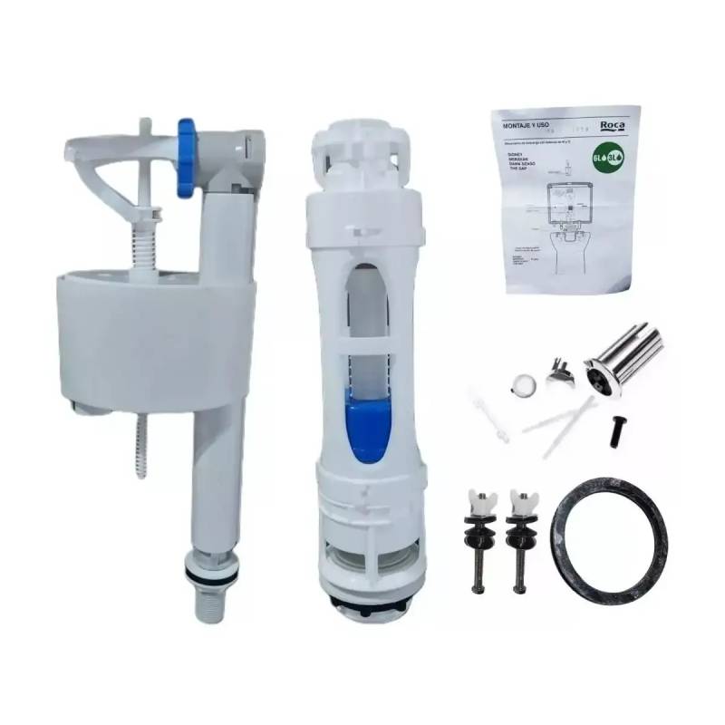 Kit Mecanismo Doble Descarga 913495 (Celeste) Roca