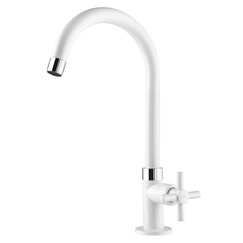 Canilla Cocina Mesada Fienza Blanco 1170013 Viqua